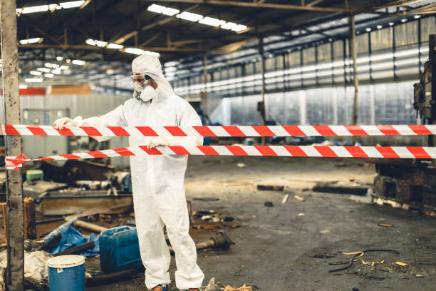 Professional Biohazard technician working in Harrisburg, AR